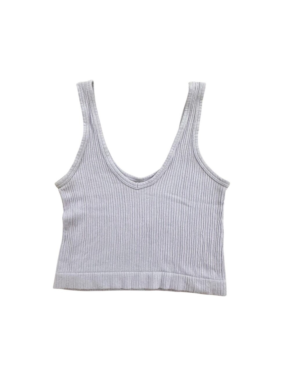 UO Out from Under Lilac Drew Seamless Ribbed Cropped Tank Top - Size S